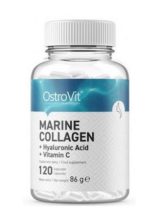 Морський колаген ostrovit collagen marine 120 капс топ продаж3 фото