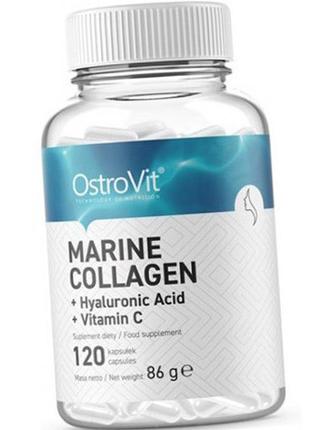 Морський колаген ostrovit collagen marine 120 капс топ продаж4 фото