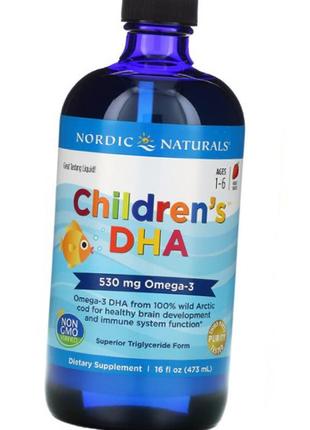 Риб'ячий жир для дітей nordic naturals children's dha 530 mg o...