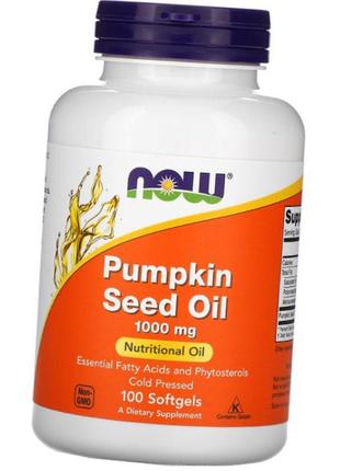 Гарбузова олія now pumpkin seed oil 100 гел капс