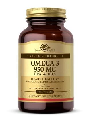 Омега-3 solgar omega 3 950 mg epa dha 50 капсул