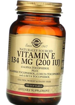 Вітамін е 200 солгар solgar vitamin e 134 mg (200 iu) 100 гел ...