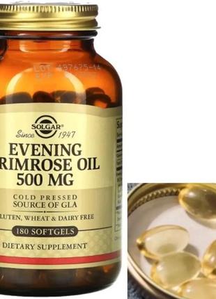 Олія примули вечірньої solgar evening primrose oil 500 mg 180 ...