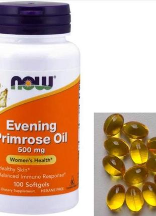 Олія вечірньої примули now foods evening primrose oil 500 mg 1...