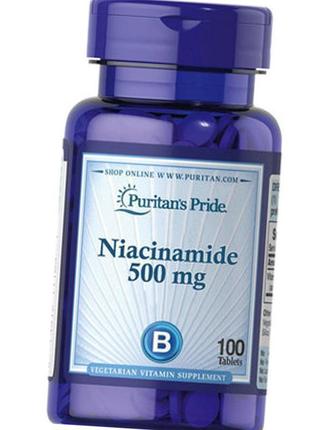 Ніацинамід puritan's pride niacinamide 500 mg 100 таб