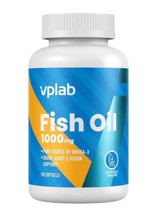 Омега 3 vp lab fish oil 1000 mg 120 sgels