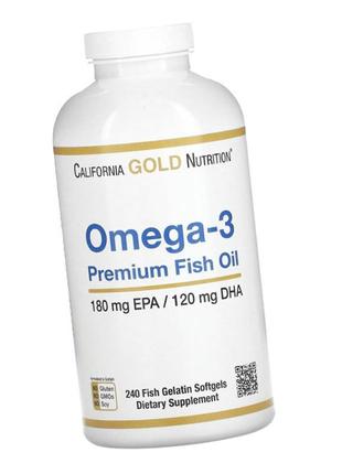 Омега 3 california gold nutrition omega-3 premium fish oil 240...