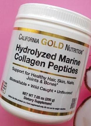 Гідролізовані пептиди морського колагену california gold nutri...3 фото