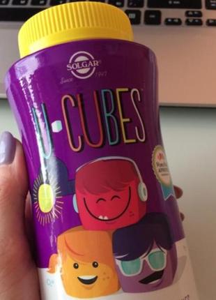 Вітаміни для дітей solgar u-cubes children's multi-vitamin min...