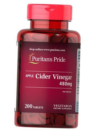 Натуральна добавка puritan's pride apple cider vinegar 600 mg ...4 фото