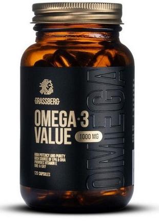 Grassberg omega 3 1000 mg value 120 caps