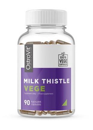 Насіння меленого розторопші ostrovit milk thistle vege 90 капс2 фото