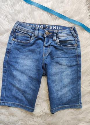 Крутые джинсовые стрейчевые шорты на рост 122-128 см