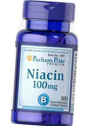 Ніацин puritan's pride niacin 100 mg 100 таб вітамін в3