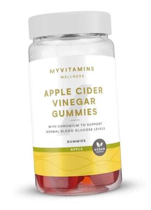 Яблучний оцет myprotein apple cider vinegar gummies 60 жувальн...