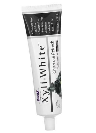 Зубна паста xyli white toothpaste gel with activated charcoal ...