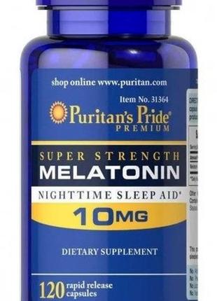 Для сну мелатонін puritan's pride melatonin 10 mg 120 капс3 фото