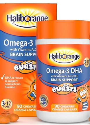 Омега-3 для дітей haliborange omega-3 dha + vits a c & d brain...