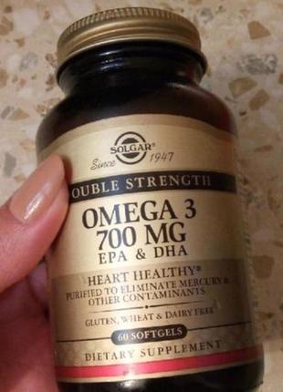 Омега-3 (риб'ячий жир) solgar omega 3 700 mg with 600 mg epa &...