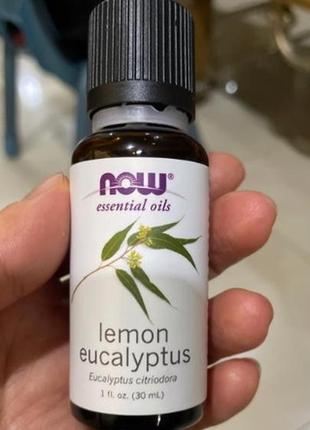 Ефірна олія лимонного евкаліпту now foods lemon eucalyptus 30мл4 фото