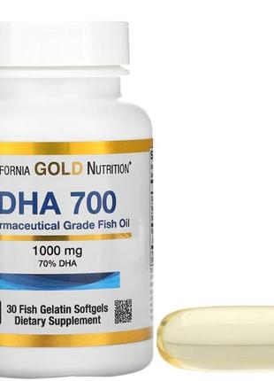 Омега 3 california gold nutrition dha 700 30 капсул з риб'ячог...