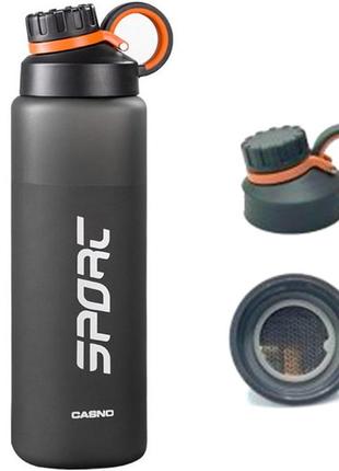 Спортивна пляшка casno sport waterbottle kxn-1243 1 л grey