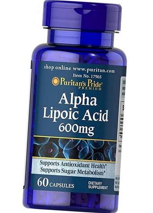 Альфа ліпоєва кислота puritan's pride alpha lipoic acid 600 mg...