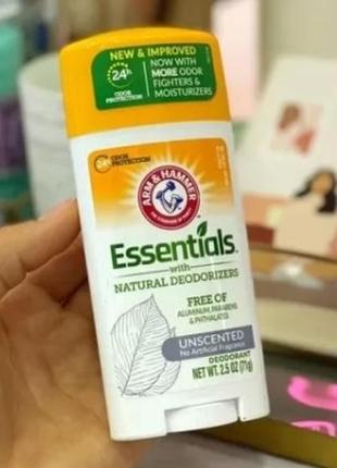 Натуральний дезодорант arm & hammer essentials with natural de...2 фото