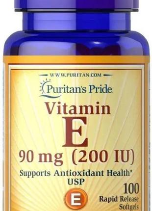 Вітамін е puritan's pride vitamin e-200 iu 100 гел капс