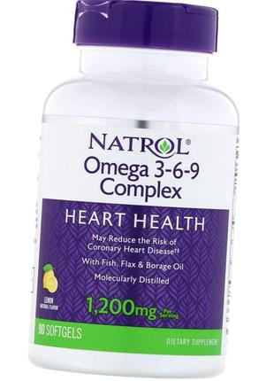 Омега 3 6 9 natrol omega 3-6-9 1200 mg 90 гел капс лимон