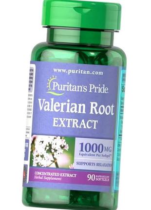 Валеріана puritan's pride valerian root extract 1000 mg 90 кап...