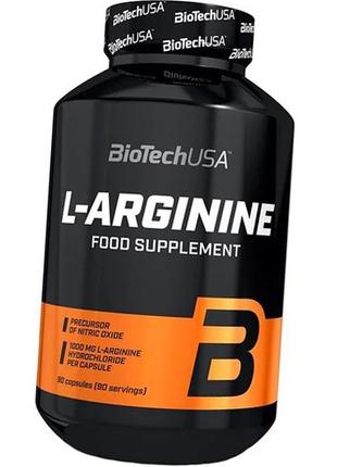 Л-аргінін biotech l-arginine mega caps 90 капс топ продаж
