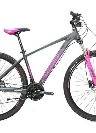 Велосипед crosser 075-c 29" рама 19 (21sshimano+hydra) розовый pink