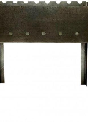 Розкладний мангал турист похідний на 8 шампурів 0.5мм 2кг2 фото