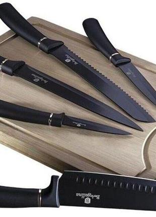Набір ножів з дошкою 6 об'єктів berlingger haus black royal co...