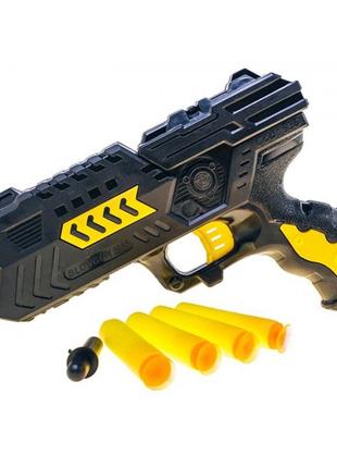 М55 пф іграшковий пістолет з 4 м'яка якими кулями і мішень з п...