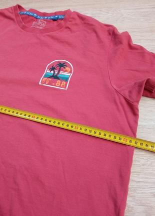 Брендовая футболка с принтом красная унисекс ❤️ 54/56/58 размер, пог 62 см, оверсайз, коттон4 фото