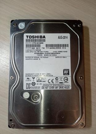 Жорсткий диск toshiba 500 gb sataiii (dt01aca050)