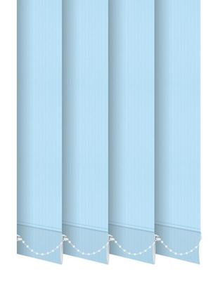 Вертикальные жалюзи лайн 127 мм голубой высота 2100 мм1 фото