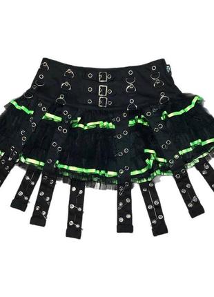 Готическая юбка demonia killstar dollskill living dead souls3 фото