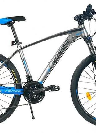Велосипед crosser quick 29" рама 21 altus+suntour+logan синій blue