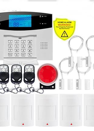 Повний комплект дротний gsm + wi-fi сигналізації kerui pg500 /...