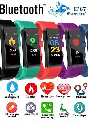 Smart смарт браслет 115 plus пульсометр крокомір фітнестрекер