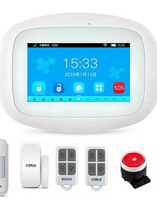Сигналізація gsm/wi-fi сигналізація kerui k52! гарантія 24 міс...