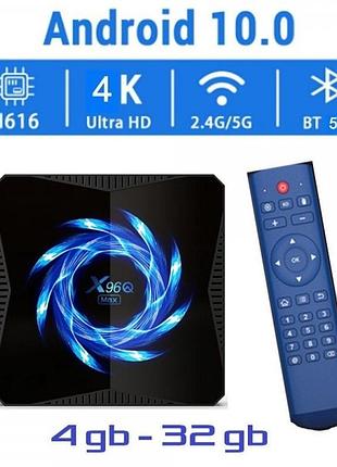 Tv-приставка x96q max 4/32gb android 10.0 allwinner h616 (andr...