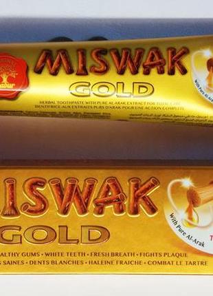 Зубна паста мисвак miswak голд gold 120 грамів + 50 грамів = 1...