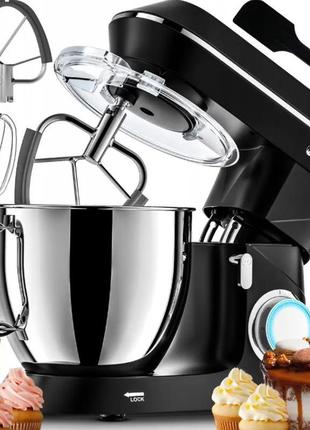 Планетарний міксер maltec 2200w 6l чорний