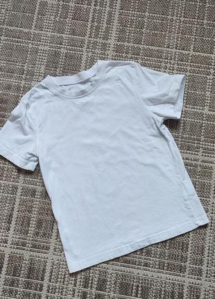 Біла базова котонова футболка1 фото