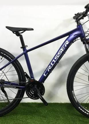 Велосипед crosser 29″ ultra рама 17 hydraulic, фиолетовый purple