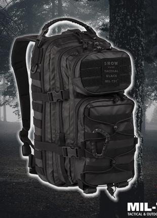 Рюкзак тактичний mil-tec assault pack sm tactical black 20л чо...